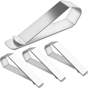 4팩 자동차 선바이저 사진 클립 맞춤형 디스플레이용 접착 장착 키트가 포함된 자동차용 스테인리스 스틸