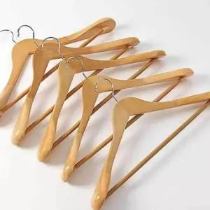 [생활] 원목 의류 걸이 나무 옷걸이 코트 정리용 상점용
