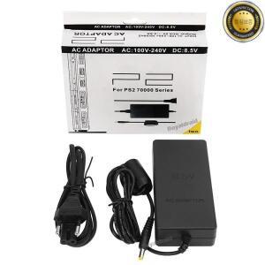 PS2 교체용 새 전원 공급 장치 AC 어댑터 충전기 케이블 코드 Slim 70000 콘솔용 100-240V DC 8.5V EU 플러