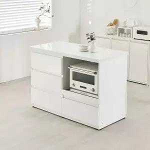 [가구리빙]홈스웰 1200 광폭 아일랜드 홈바 40T 인조대리석 상판 3colors