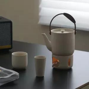 보온 주전자 감성 찻주전자 커피용 보냉 모던 우드 인테리어 티세트 소품