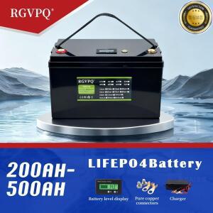 LIFEPO4 배터리 신형 12V200AH-500AH 고출력 응용을 위한 내장형 BMS100AH 리튬 인산철