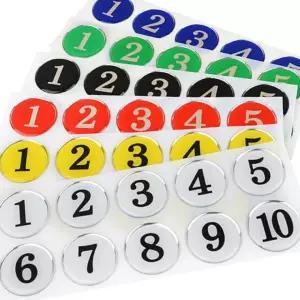 호실 번호판 도어 숫자판 에폭시 표시 표시판 표지 원형 숫자 식별 컬러 넘버링