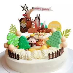 피규어 작은 동물 장식 베이킹 세트 데코 모형 케이크꾸미기