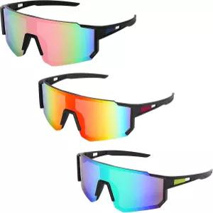 ZYFOFFICE 사이클링 글래스 남성 여성용 미러 스포츠 고글 MTB 로드 바이크 하이킹 야구 UV400 보호