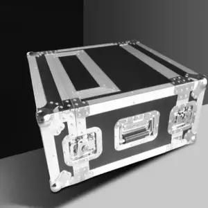 랙 케이스 방송 블랙 텍스처 알루미늄 방진 휴대용 보관함 믹서 장비 이동식 콘솔 렉