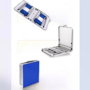 야외용 휴대용 알루미늄 디자인 시장 캠핑 스툴 여행 합금 노점 심플 테이블 접이식 가구 레저