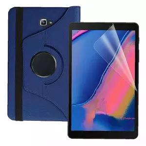 케이스 지문 강화 레더 갤럭시탭A8 2매 회전형 크로스 가죽 보호필름 태블릿 유리nop679