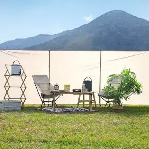 캠핑 사이드월 바람막이 차단막 프라이버시 캠핑 윈드스크린 휴대용 경량 야외 폴리에스터 옥스퍼드 방수