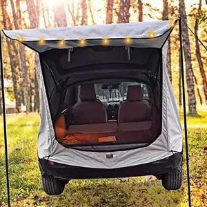 캠핑용 트렁크 텐트 차량용 접이식 휴대용 차박 도킹 텐트 캠핑 옥스포드 그늘막 모기장 자동차 폴대형