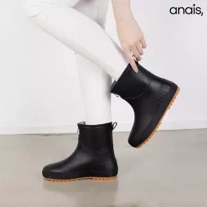 [아나이스] 베이직 여성 숏 레인부츠 1.5cm_26S147