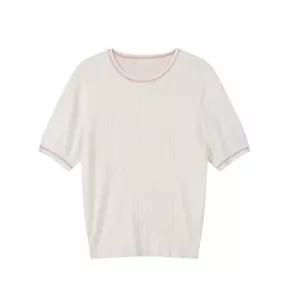 [LAP] 라인 배색 반팔 니트 AS1KH266 [P003779630]