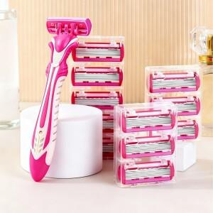 여성용 면도기 6중날 다리털 겨드랑이 해외 직구 수동