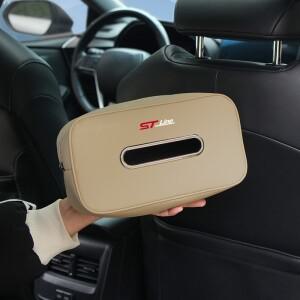 자동차 장착용 티슈 박스 가죽 등받이 걸이형 액세서리 포드 ST 레이싱 머스탱 피에스타 퓨전 몬데오용