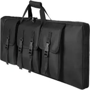 사냥 사격장 잠금 지퍼 및 몰 시스템을 갖춘 총기 운송용 전술 롱 더블 라이플 백팩 건백 32인치 36인치