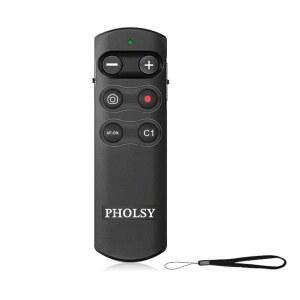 PHOLSY RMT-P1BT Bluetooth Camera Remote Wireless Release Shutter Commander Compatible with a1, a6700, a6400, a6600, a7C, a7M3, a7M4, a7RM3, a7RM4, a7SM3, a9, a9M2, RX0M2, RX100M7, ZV-1, ZV-E10
