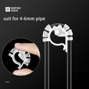 수족관 액세서리 에어 튜브 워터 호스 파이프 6MM 마운트 탱크 홀더 고정 클램프 브래킷 자형 물고기 클립