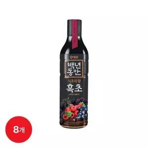 [셀러허브]샘표 백년동안 산머루 복분자 과일 흑초 900ml 8병 (S44597720)