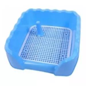 [셀러허브]MZ_강아지 수컷 배변판 블루 1P 기둥 벽면 화장실 토일렛 (S27365100)