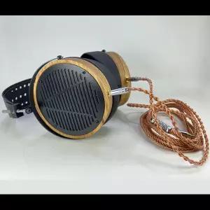 Zingana 헤드폰 외부 키트 목재 쉘 컵 헤드셋 하프 파트 HIFI 음악 애호가 헤드셋 HiFIMAN AUDEZE LCD 100m