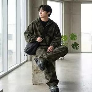 [모로엠]카모 밀리터리 스타일 남성 후드집업 점퍼 ON-JUA-QWFMSU0F