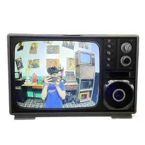 레트로 TV 송출 아날로그 카메라 티비 세트 옛날 소품