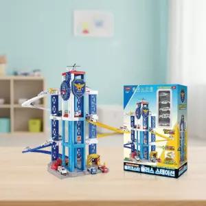 롤러코스터 폴리스 스테이션 주차장 경찰차 미니카 자동차놀이 슬라이드 주차타워 트랙 장난감