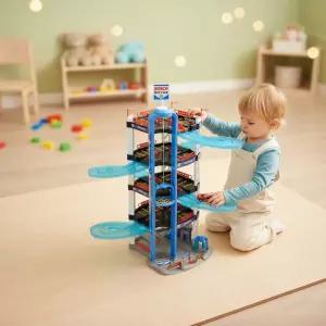 클라인 보쉬 주차타워 5단 트랙 주차장 레일 조립 자동차 미니카 레이싱 장난감 두뇌발달