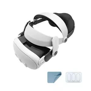호환  GOMRVR Meta Quest 3용 조정 헤드 헤일로 스트랩 Quest 3 VR 용 분리형 대체 엘리트 헤드 스트랩