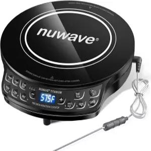 Nuwave 인덕션 쿡탑 디지털 프로브로 개선된 핫 플레이트 106 템프 100°F-575°F 3와트 설정 휴대용 버너