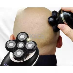 5중날 5in1 방수 전기면도기 블랙 액정 이발기 코털제거기