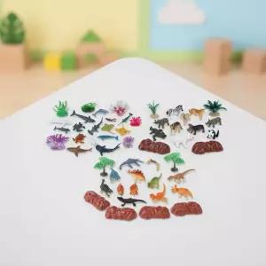 캐스B 리틀네이처 3종세트 육지 공룡 바다 미니 동물모형 피규어 미니어처 자연관찰 어린이