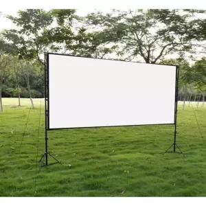 야외 대형스크린 250인치 캠핑장 빔프로젝트 영화상영