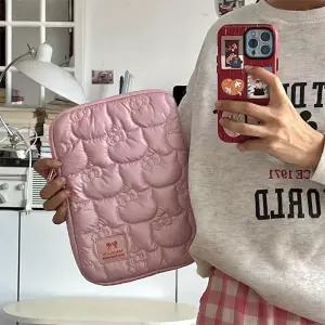 핑크 실버 노트북 천연가죽 각도조절 롤장 장패드 마우스패드 누빔 접이식 태블릿