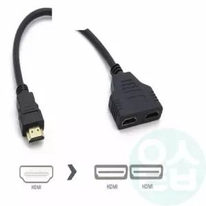 위센티브 HDMI 선택분배기 Y자형 미디케이블 모니터선택기 화면분배기 셀렉터 AV셀렉터 SPLITTER 모니터셀