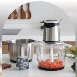 온휴 대용량 멀티다지기 3리터 스텐+유리 OHA-C300S / 분쇄