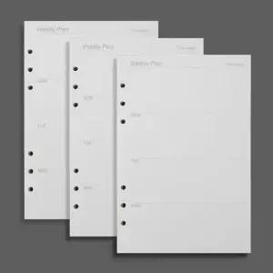 [문구] 다이어리 속지 형식 주간 계획표 리필용 스토리 6공 정리용