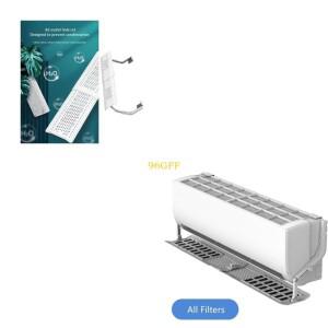 96GF 벽 마운트 장치 용 유연한 에어컨 앞 유리창 가드 침실 공기 흐름 제어 액세서리