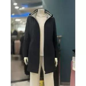 [하프클럽/] 세이브존05 후드 모던 포인트 코트 재킷 LC19051