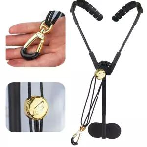 색소폰 목걸이 멜빵 거치대 홀더 소프트 끈 어깨 관악기