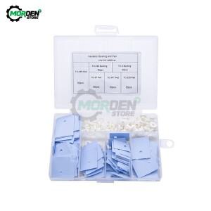 300피스 TO-220 TO-3 TO-3P1TO-3P3 부싱 트랜지스터 절연 패드 노트북 CPU GPU 용 실리콘 방열판 심 와셔