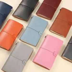 [문구/오피스] 빈티지 스타일 가죽 수첩 볼펜 세트