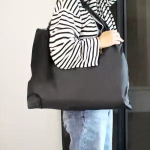접이식 블랙무지 대형 장바구니 포켓 휴대용 시장바구니 에코백 쇼핑백 사은품