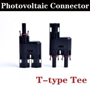 T형 3방향 커넥터 광 MC 시리즈 패널 조립 연결 조합 플러그 1구 2구 1000V