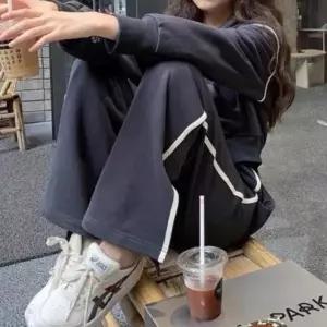 [다잇템] 여성 빅사이즈 모양 트랙수트 넓은 포인트 슬릿 세트