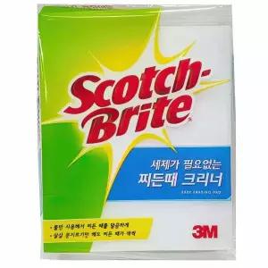 3M EKD157O5 주방 욕실 유리 찌든때 스폰지 크리너 매직 블럭 1개 청소