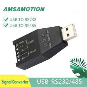 AMSAMOTION USB TO RS232 RS485 직렬 통신 모듈 산업용 등급 USB-232485 TIA 신호 변환기 커넥터 CH340