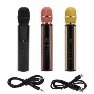 무선 노래방 마이크 32.8피트 범위 녹음 서라운드 사운드 전문 튜닝 휴대용 노래 마이크 가정용 휴대폰 핸