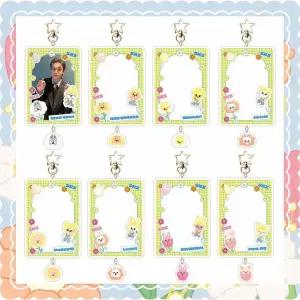 댄스복 방송 아이돌 무대 의상 발표회 SKZOO Stray Kids 만화 카드 삽입 아크릴 프레임 키 체인 미니 소형