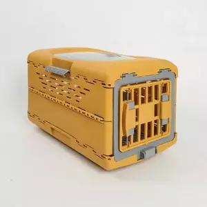 딩동펫 강아지 고양이 이동장 접이식 켄넬 컨비니언트 옐로우 M MNS